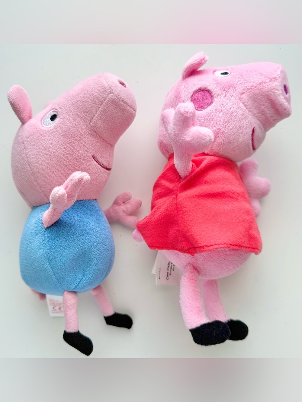 8” Fiesta Peppa Pig Plush Red Dress & Ty George Bundle